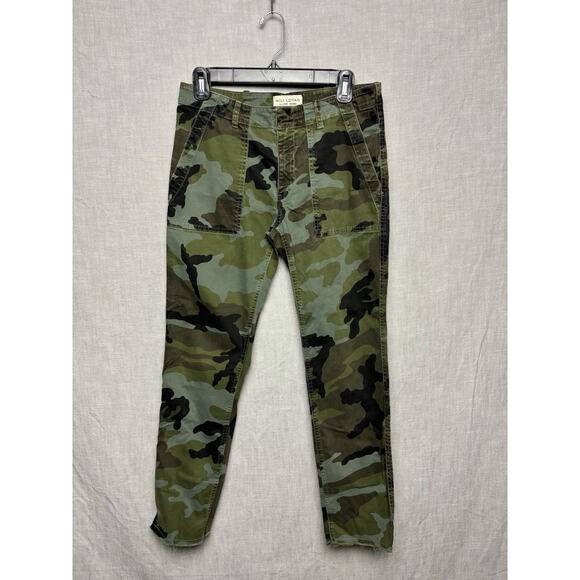 NILI LOTAN Military Style Camo Cropped Pants Women’s Size 4 USA - Picture 1 of 8